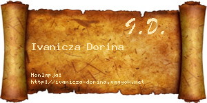Ivanicza Dorina névjegykártya
